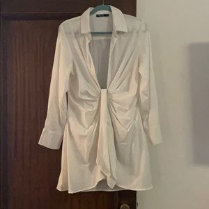 White Nasty Gal Shirt Dress